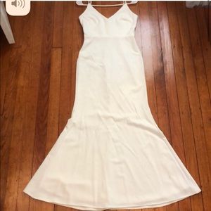 infinite glory white maxi dress